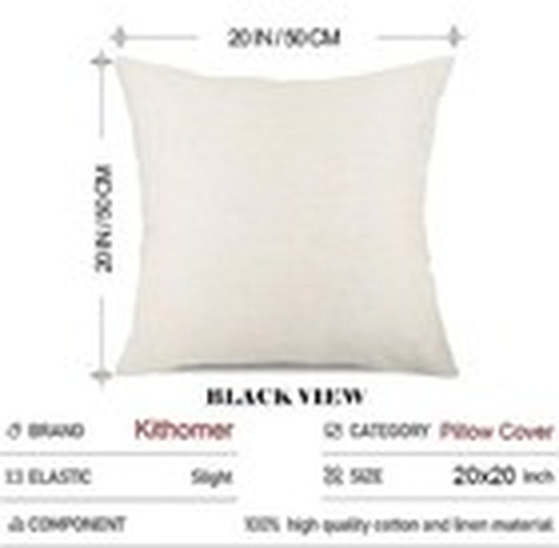 Kithomer Pink Christmas Decorations Pillow Covers 20X20 Set of 4 Polka Dots S...