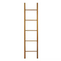 Natural 100% Solid American Cherry Decorative Ladder Shelving Unit (19 In. W X 1.75 In. D X 80 In. H)
