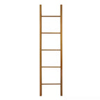 Natural 100% Solid American Cherry Decorative Ladder Shelving Unit (19 In. W X 1.75 In. D X 80 In. H)