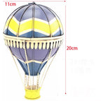19Th Century European Retro Wrought Iron Hot Air Balloon Model Hotel Store Hanging Ornaments Crafts Home Furnishings Decoration