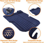 Car Air Mattress, Inflatable Car Mattress for Back Seat, Car Bed with Air Pump, Home Sleeping Pad (SUV Blue)