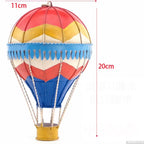 19Th Century European Retro Wrought Iron Hot Air Balloon Model Hotel Store Hanging Ornaments Crafts Home Furnishings Decoration
