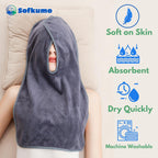 Microfiber Facial Towels - Set of 5 Spa Face Towels for Women, Professional Esthetician Supplies and Esthetician Essentials, Extra Soft, Large U Shaped Massage Spa Towels