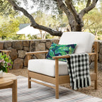 Pack of 2 Waterproof Outdoor Lumbar Pillow with Inserts, Rectangle Decorative...