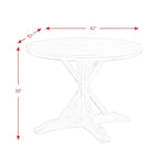 Keaton round Standard Height Dining Table