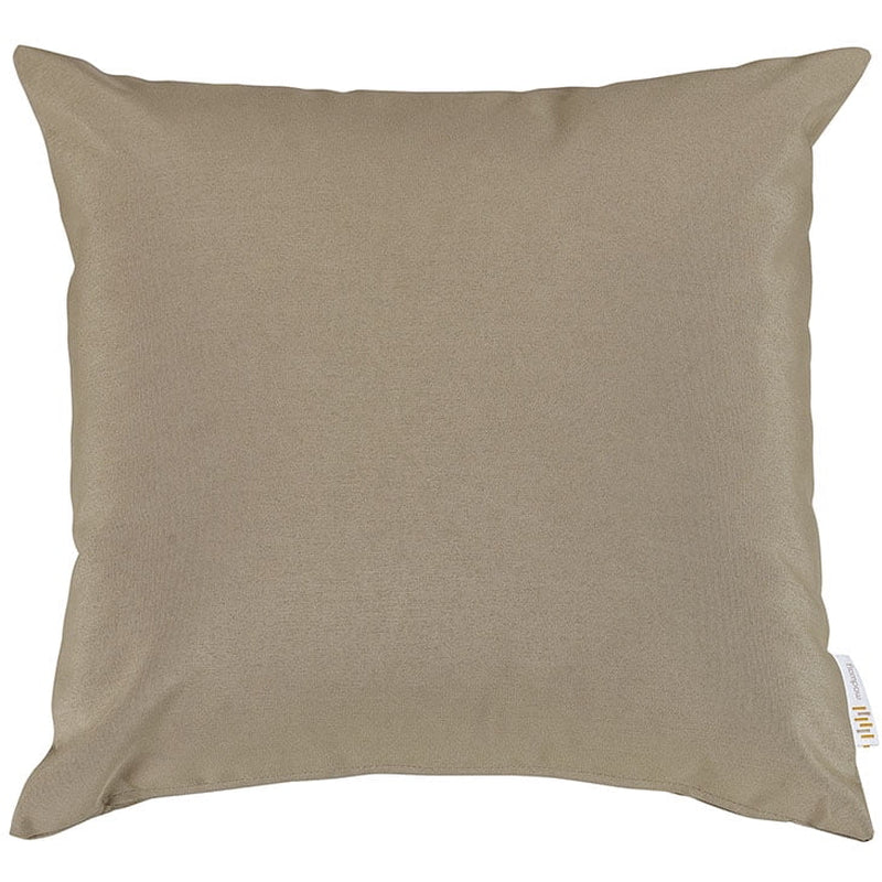 Convene 2 Piece Outdoor Patio Pillow Set in Mocha