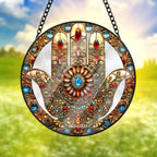 Hamsa Hand Stained Glass 05Acxx200824/12Acqn240824 Decor Gifts