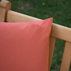 Coronado Outdoor Water Resistant Square Throw Pillows, 2-Pcs Set, Coral