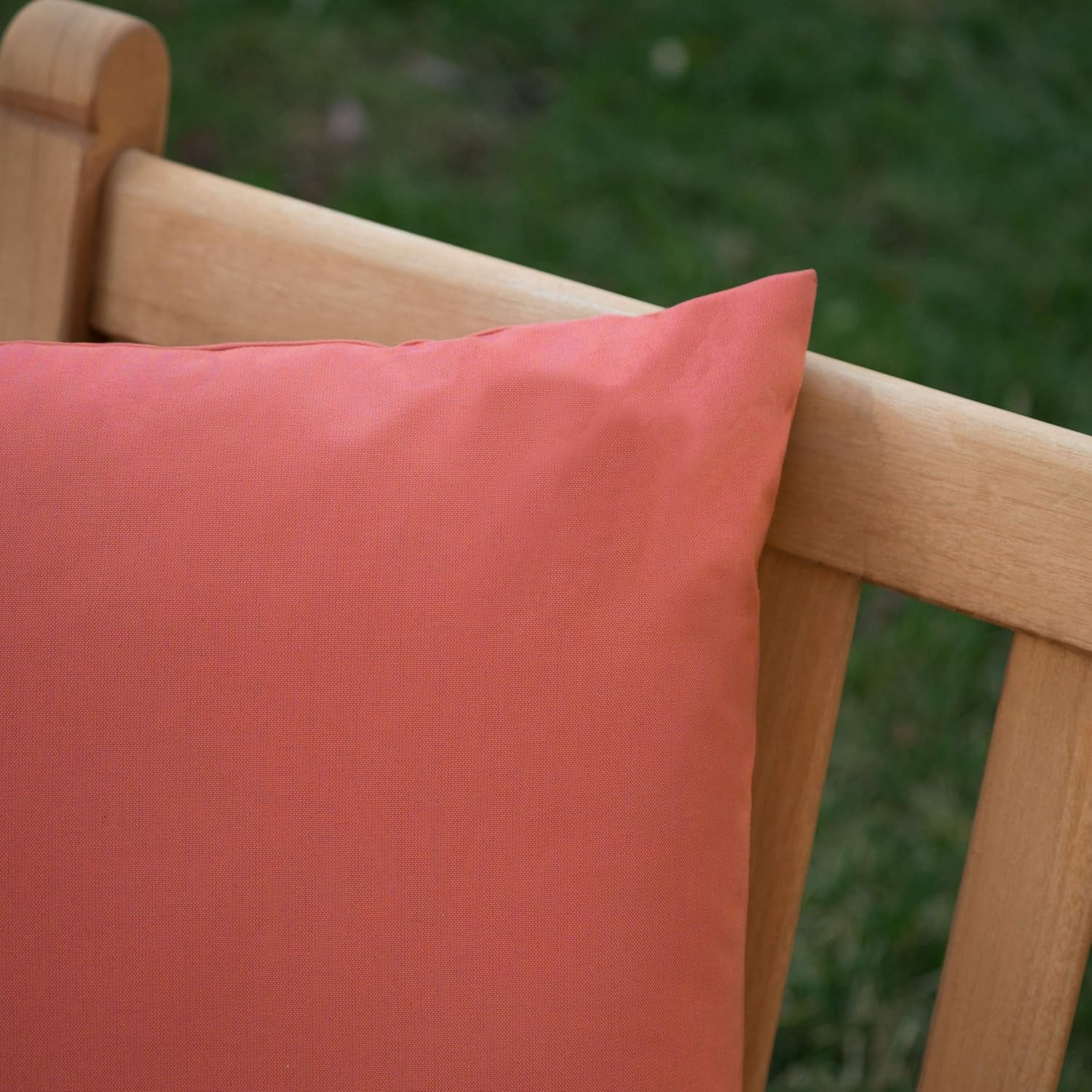 Coronado Outdoor Water Resistant Square Throw Pillows, 2-Pcs Set, Coral