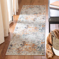 Madison Collection Runner Rug - 2' X 8', Grey & Beige, Modern Abstract Design, Non-Shedding & Easy Care, Ideal for High Traffic Areas in Living Room, Bedroom (MAD453A)