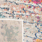 Madison Collection Accent Rug - 4' X 6', Light Blue & Orange, Modern Abstract Design, Non-Shedding & Easy Care, Ideal for High Traffic Areas in Entryway, Living Room, Bedroom (MAD454B)