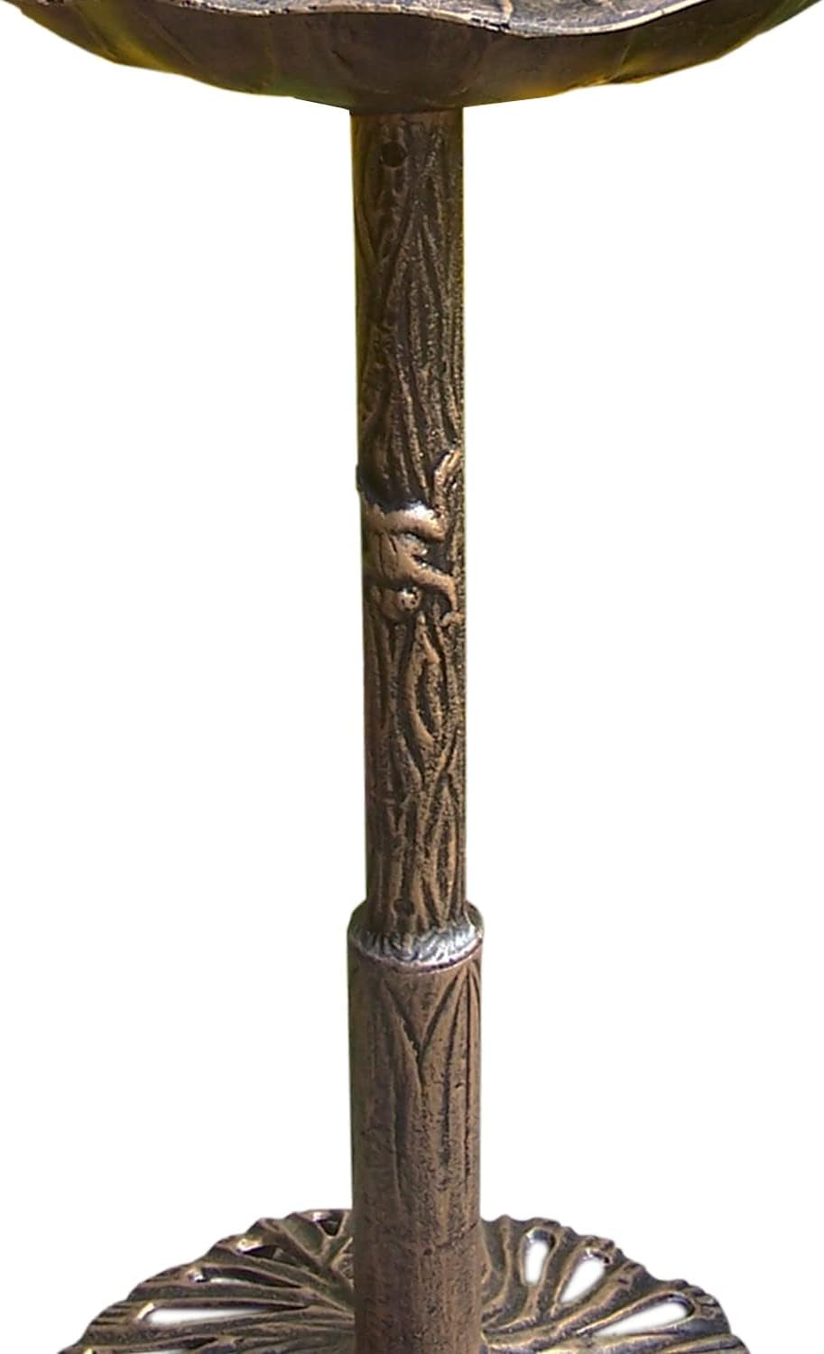 5012AB Antique Bronze Frog Design Aluminum Birdbath