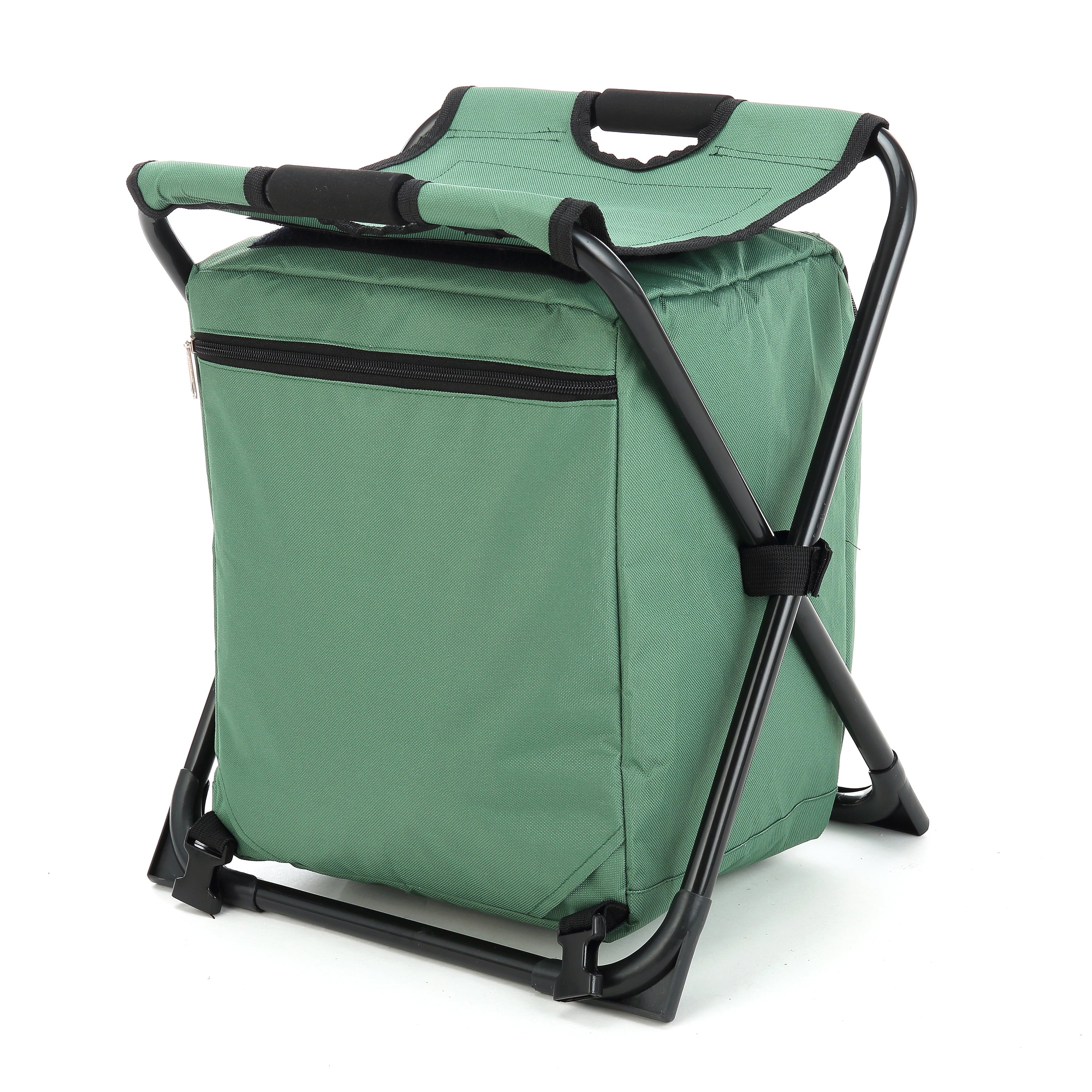 Multi-Function 3-In-1 Compact Camp Chair: Backpack, Stool & Insulated Cooler, W/ External Pockets & Storage Bag, Lightweight, Large Backpack, Fishing, Hiking, Heavy-Duty, Usa-Based