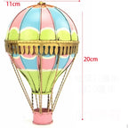 19Th Century European Retro Wrought Iron Hot Air Balloon Model Hotel Store Hanging Ornaments Crafts Home Furnishings Decoration