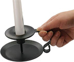 Wrought Iron Taper Candle Holder, Black Candlestick Holders, Candle Holders for Wedding, Dinner, Party Decorations (1 Pcs)