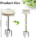 28In Freestanding Birdbaths Bowl Outdoor, Free Standing Garden Bird Bath Bird