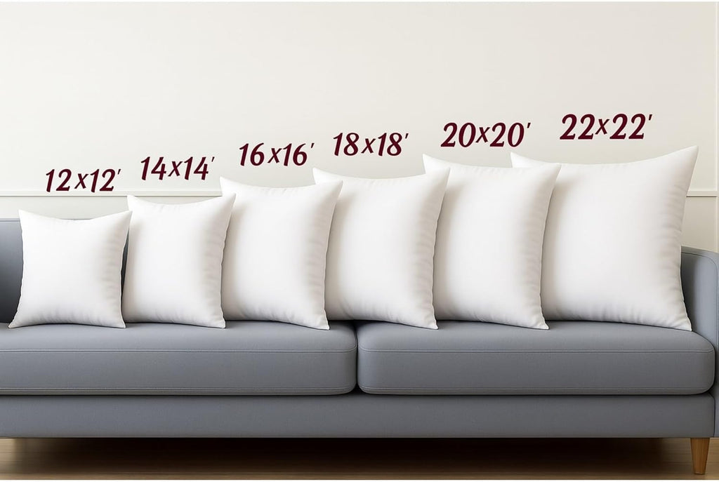 18X18 Throw Pillow Inserts – Set of 4 Soft Square Couch Pillows – Supportive, Fluffy Fill for Bed, Sofa & Chair – Decorative White Pillow Forms