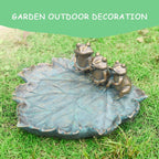 Bird Baths for Outdoors Antique Outdoor Garden Bird Bath Resin Birdbath Bowl