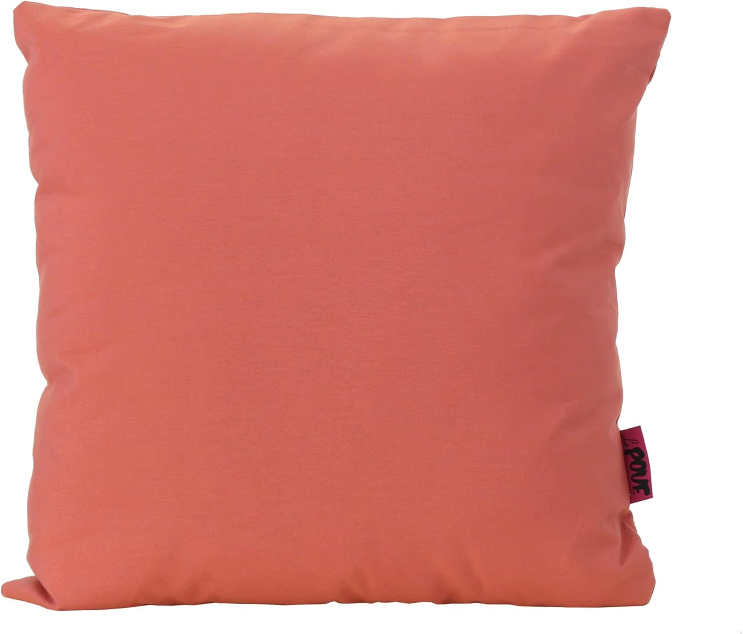 Coronado Outdoor Water Resistant Square Throw Pillows, 2-Pcs Set, Coral