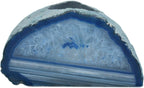 Agate Geode Tealight Holder - Handcrafted Blue Candle Holder for Living Room, Dining Table & Gifting - Reflective Ambiance, Positive Energy, Stress Reliever - Blue