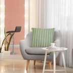 Corduroy Throw Pillows for Couch 18" X 18" Soft Plush Striped Square Pillow Indoor Decor Pillows for Sofa Couch Living Room Decoration, Throw Pillows under 10$, 1 Pack, Cream White