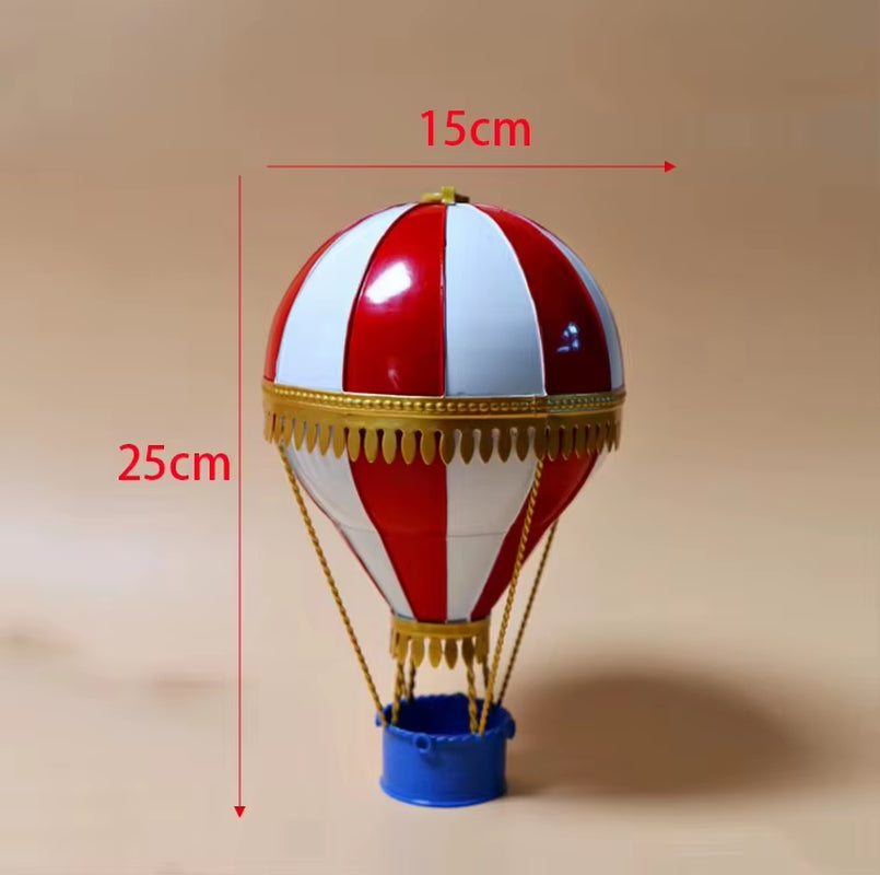 19Th Century European Retro Wrought Iron Hot Air Balloon Model Hotel Store Hanging Ornaments Crafts Home Furnishings Decoration