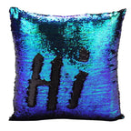 Mermaid Pillows Two Tone Sequins Throw Pillow Cushion Case DIY Case Double Sides Decorative Pillows FBE3