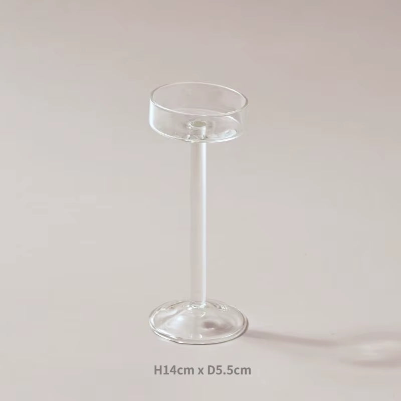 Glass Candle Holders Set Tealight Candle Holder Home Decor Wedding Table Centerpieces Crystal Holder Dinner Table Setting