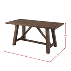 Regan 6 Piece Dining Set in Walnut