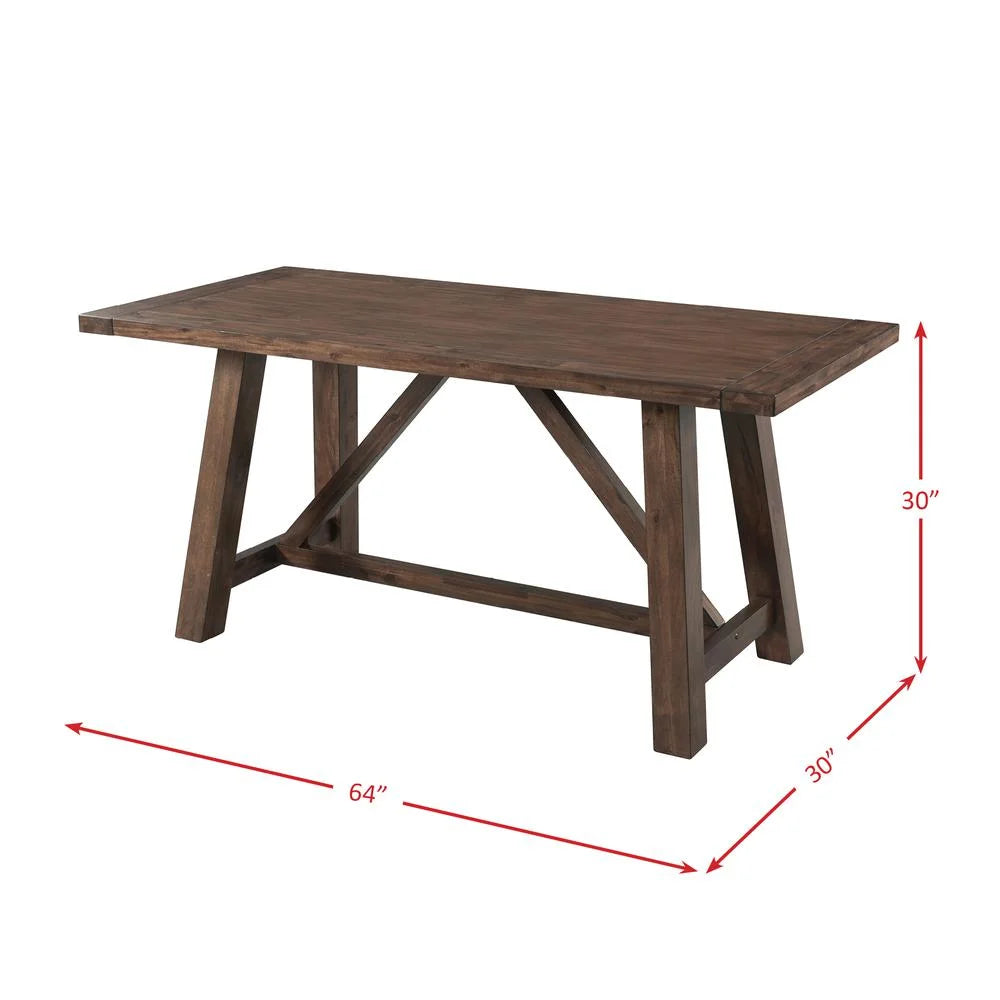 Regan 6 Piece Dining Set in Walnut