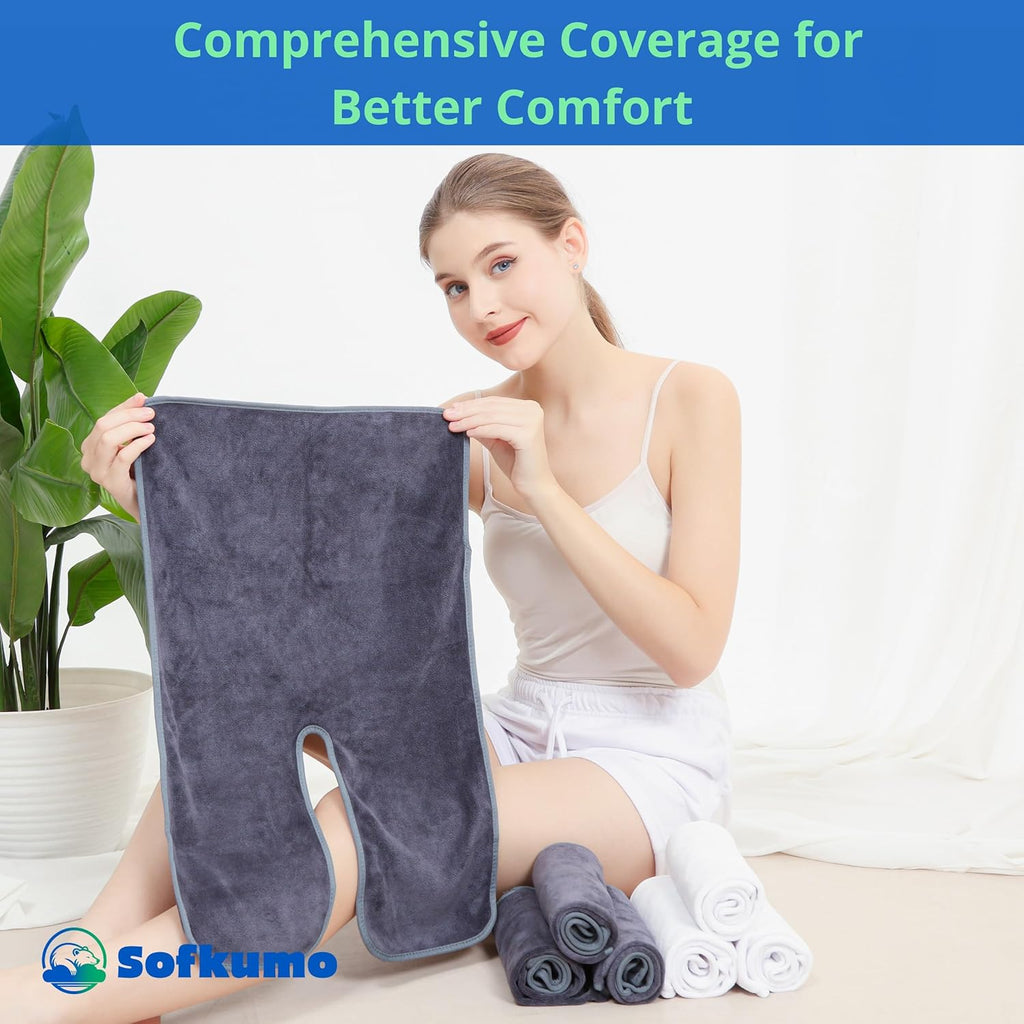 Microfiber Facial Towels - Set of 5 Spa Face Towels for Women, Professional Esthetician Supplies and Esthetician Essentials, Extra Soft, Large U Shaped Massage Spa Towels