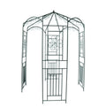 Garden Iron Garden Arch, 98.4 High X 63 Inch Wide, Garden Arbor for Various Climbing Plant, Outdoor Garden Lawn Backyard