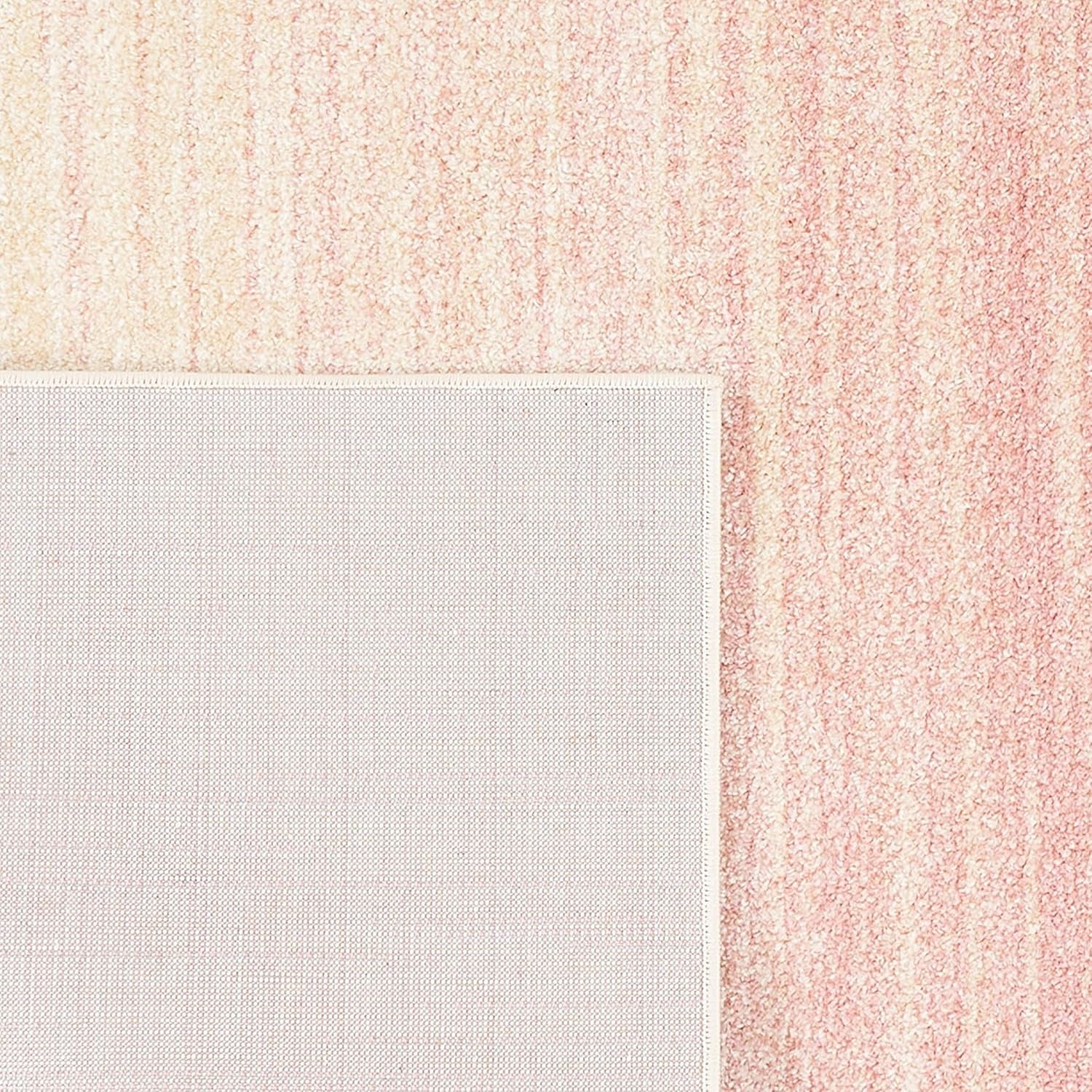 Adirondack Collection Runner Rug - 2'6" X 8', Pink & Ivory, Modern Ombre Design, Non-Shedding & Easy Care, Ideal for High Traffic Areas in Living Room, Bedroom (ADR142U)