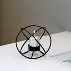 Metal Wrought Iron Candle Holder Creative Spherical Candle Holder