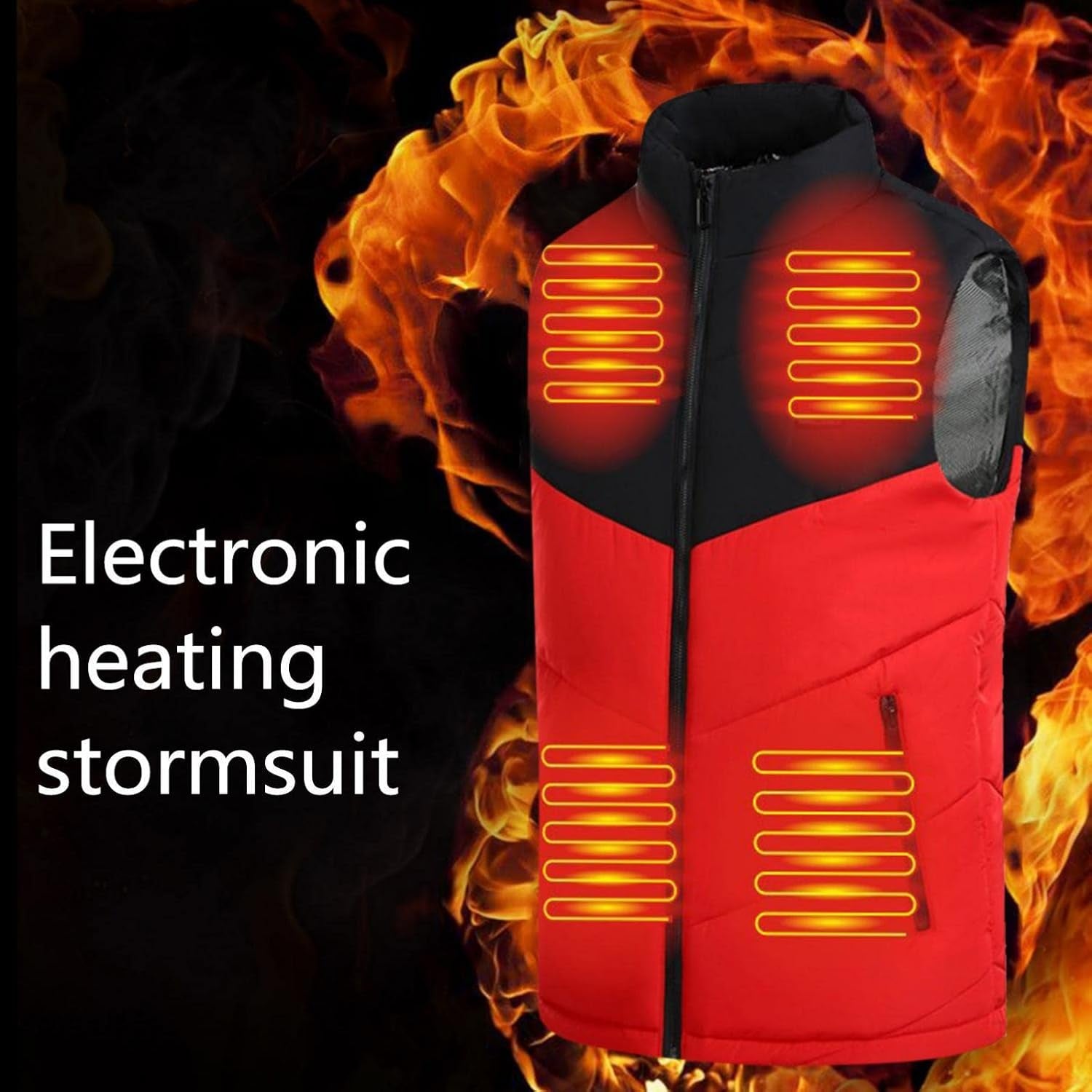Unisex Heated Vest Jackets for Winter Work USB Charging Lightweight Motorcycle Fishing Heating Clothing