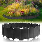 20Pcs Garden Edging Border, Garden Landscape Edging Borders, Plastic Garden Fence Edging, Interlocking Landscaping Edging