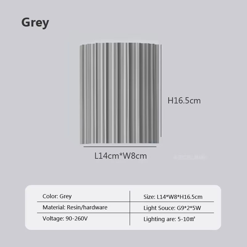 Macaron LED Wall Lamp Resin Home Decor Fixtures Wall Light Luxury Home Decor Wall Sconce for Living Room Bedside Hallway Lamp