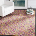 Madison Collection Accent Rug - 3' X 5', Fuchsia & Gold, Boho Chic Floral Design, Non-Shedding & Easy Care, Ideal for High Traffic Areas in Entryway, Living Room, Bedroom (MAD605A)