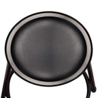 (2 Pack) Black Vinyl Padded Stool