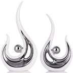 XMGZQ White Modern Decor, White and Silver Living Room Decor,Home Decor Accen...