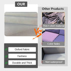 Patio Cushion Covers 24X24X4 Waterproof Outdoor Cushion Cover Replacement 4Packs Outdoor Seat Cushion Slipcover for Rattan Chair Sofa, Grey