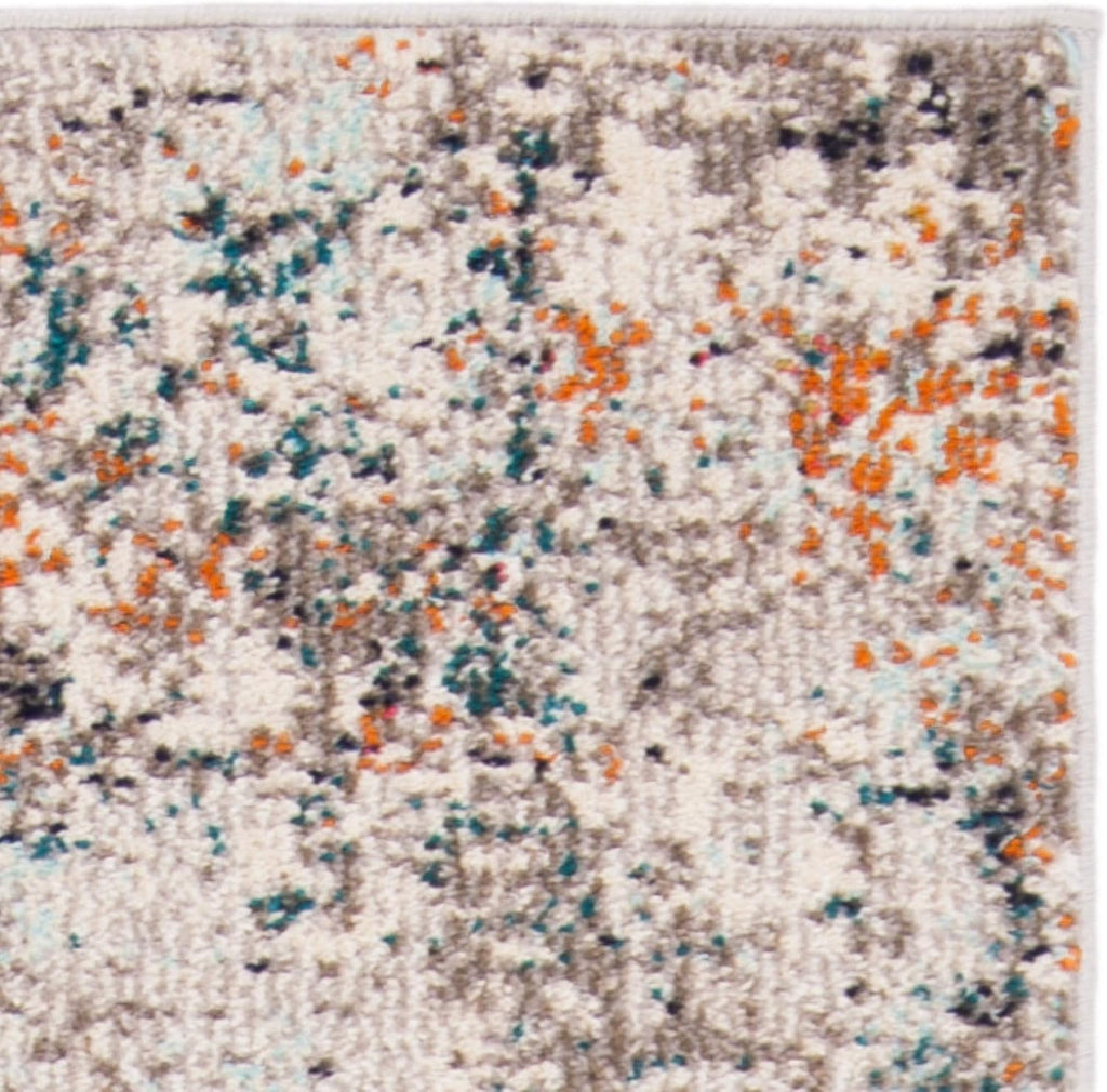 Madison Collection Runner Rug - 2' X 8', Grey & Beige, Modern Abstract Design, Non-Shedding & Easy Care, Ideal for High Traffic Areas in Living Room, Bedroom (MAD453A)