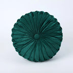 Velvet Pleated round Pumpkin Throw Pillow for Couch Floor Home Decor Cushion Coussin Home Decor Sofa Chair Bed Car Cojin 33Cm