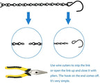 10 Pack 9.5 Inch Black Hanging Chains, Garden Plant Hangers for Hanging Bird Feeders, Billboards, Chalkboards, Basket, Planters, Lanterns, Wind Chimes and Decorative Ornaments Etc.