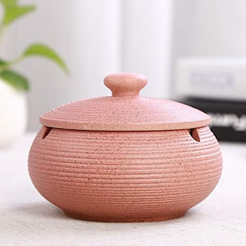 Ceramic Holder Decor Jar Holder Home Jar Decor with Lid for Home Office Decoration Anti-Skid Ceramic Taichi Black