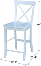 International Concepts X Back Stool Barstool