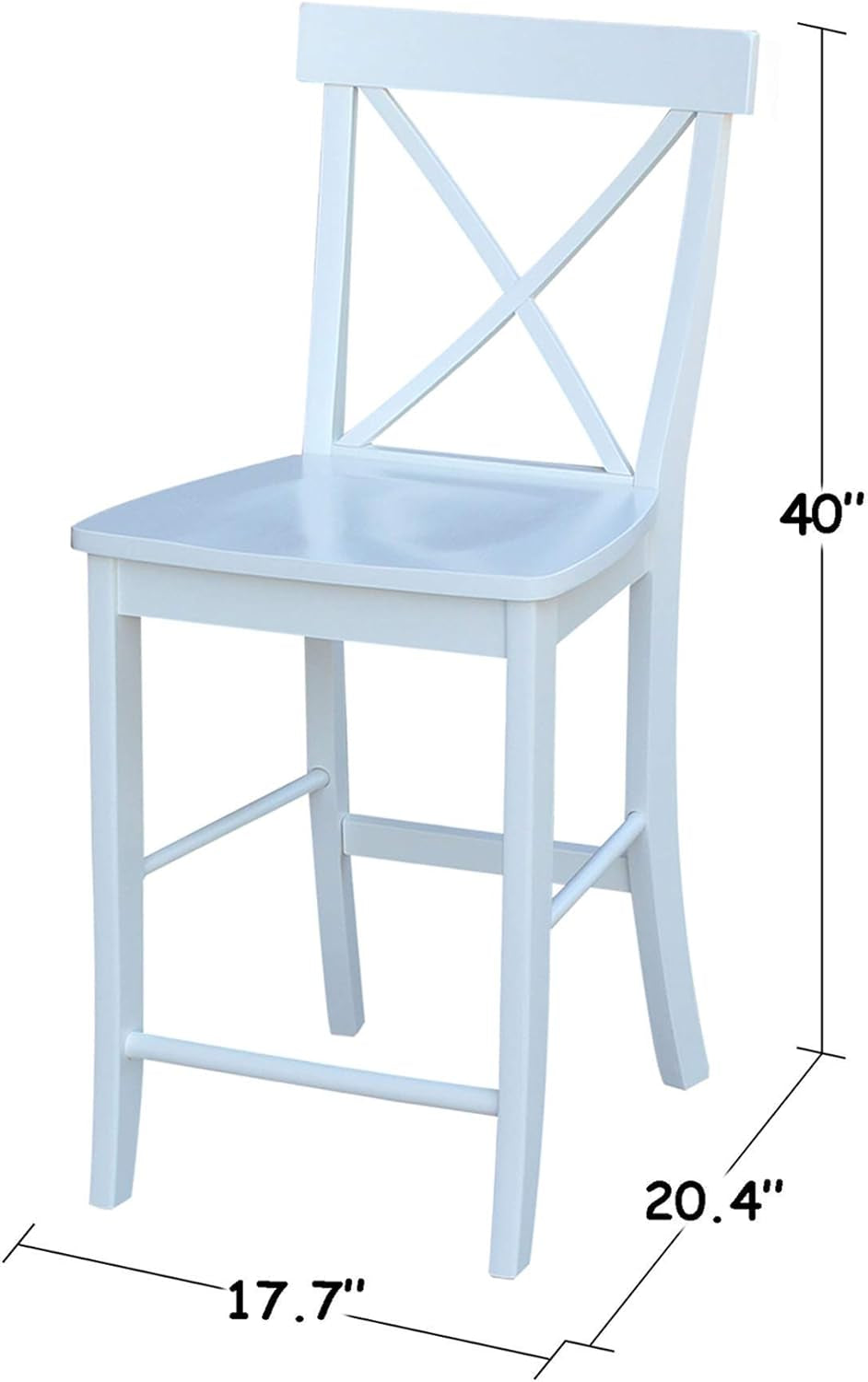 International Concepts X Back Stool Barstool