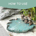 Bird Baths for Outdoors Antique Outdoor Garden Bird Bath Resin Birdbath Bowl