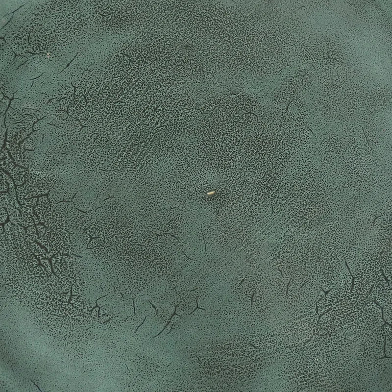 Aubriela Freestanding Ceramic Outdoor Bird Bath, Uv-Resistant Green Mist Finish