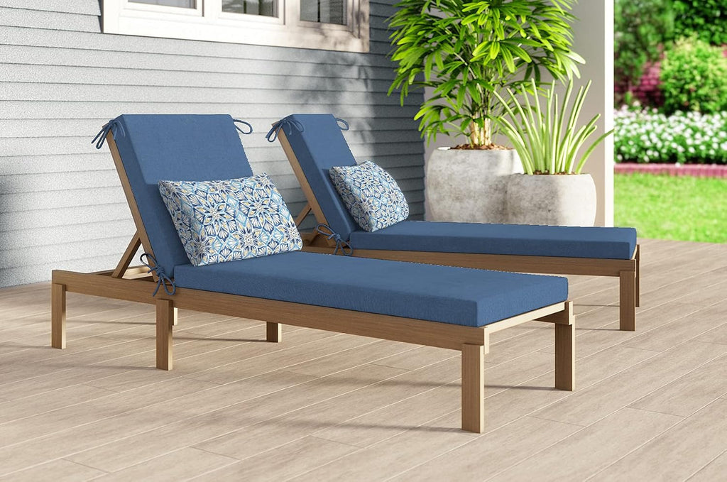 Outdoor Lumbar Toss Pillow Set, 20" W X 12" L, Beryl Pacific Blue Outdoor Pillows